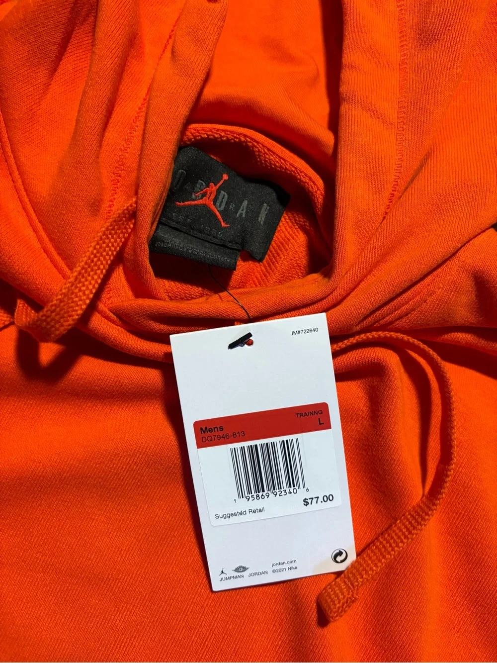 NIKE JORDAN JUMPMAN DRI FIT SLEEVELESS HOODIE Men’s Sz Large New!!